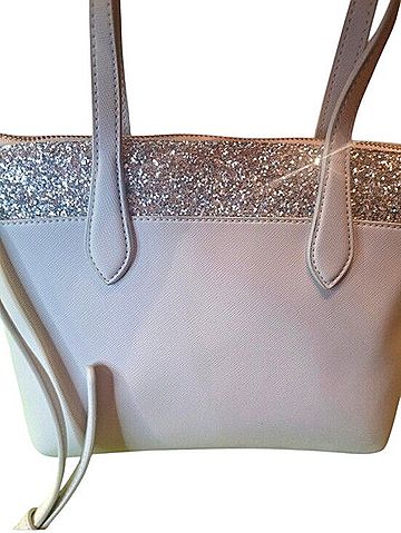 Kate Spade New York Flash Glitter Mixed Saffiano Satchel Shoulder Bag (view 2)