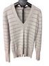 Banana Republic Stripes Gray Blue Pullover Sweater Size M - photo 1