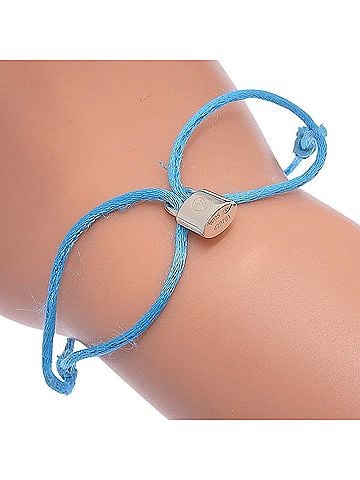 Louis Vuitton Louis Vuitton Brassle Lockit Cadena Bracelet, Cord Sterling Silver 925, Approx. 2.6g, Unisex (view 1)