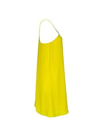 Ralph Lauren Ralph Lauren Sleeveless Mini Dress in Yellow Polyester (view 2)
