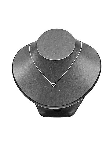 Tiffany & Co. Tiffany &amp; Co. Metro Heart Necklace, 18K White Gold, Diamonds, Approx. 1.9g. (view 2)