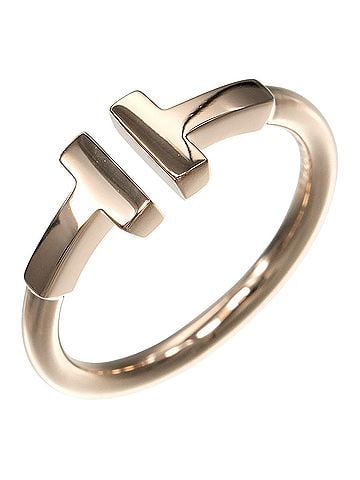 Tiffany & Co. Tiffany &amp; Co. T Wire Ring, 18K Pink Gold, Approx. 2.74g. (view 1)