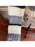 Anthropologie Stripes Gray Black Pullover Sweater Size XS - photo 5