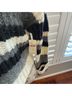 Anthropologie Stripes Gray Black Pullover Sweater Size XS - photo 6