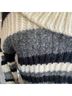 Anthropologie Stripes Gray Black Pullover Sweater Size XS - photo 4