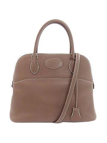 Hermès Hermes Bolide 31 Etoupe Silver Hardware Handbag, Taurillon Leather, Women's (view 1)