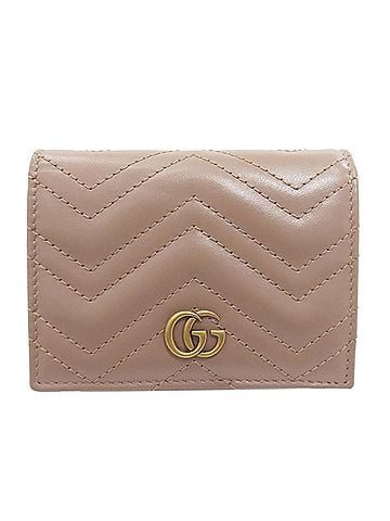 Gucci Gucci 466492 GG Marmont Double G Bi-fold Wallet, Leather, Women's (view 1)