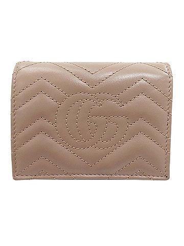 Gucci Gucci 466492 GG Marmont Double G Bi-fold Wallet, Leather, Women's (view 2)