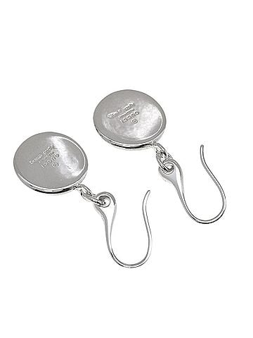 Gucci Gucci Circle Logo Hook Earrings, Silver, Women's, GUCCI (view 2)