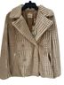 Elie Tahari 100% Polyester Checkered-gingham Brown White Coat Size S - photo 1