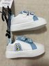 Bluey Floral Solid White Blue Sneakers Size 4 - photo 4