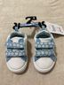 Bluey Floral Solid White Blue Sneakers Size 4 - photo 6