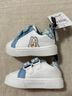 Bluey Floral Solid White Blue Sneakers Size 4 - photo 3