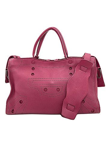 Balenciaga Balenciaga 443516 Blackout City 2-Way Handbag Calfskin Women's BALENCIAGA (view 1)