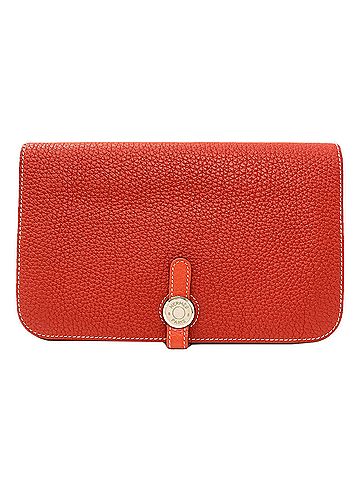 Hermès Hermes Dogon GM Duo Silver Hardware Long Wallet Calfskin Women's HERMES (view 1)