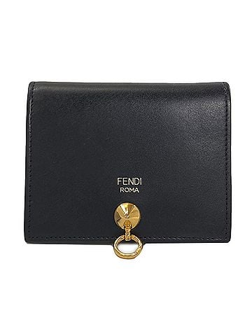 Fendi Fendi Logo Bi-fold Leather Wallet for Women (view 1)