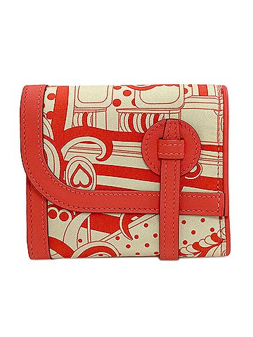 Hermès Hermes Avec Soie Silver Hardware Bi-fold Wallet Silk Women's HERMES (view 1)