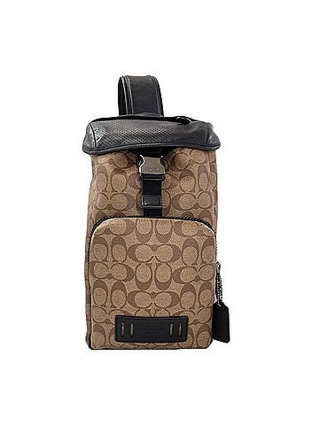 Coach Coach 1909 Signature Body Bag PVC/Leather Women's COACH (view 1)