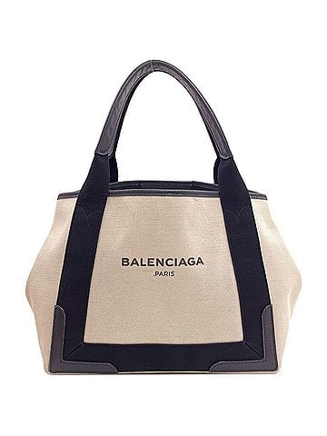 Balenciaga Balenciaga 339933 Navy Cabas S Handbag Canvas Women's BALENCIAGA (view 1)