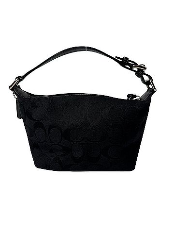 Coach Coach Signature Accessory Pouch Mini Handbag, Black, Women's (view 2)
