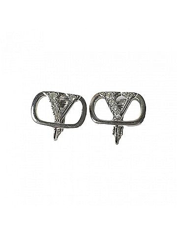 Valentino Valentino V-logo rhinestone earrings for women (view 1)