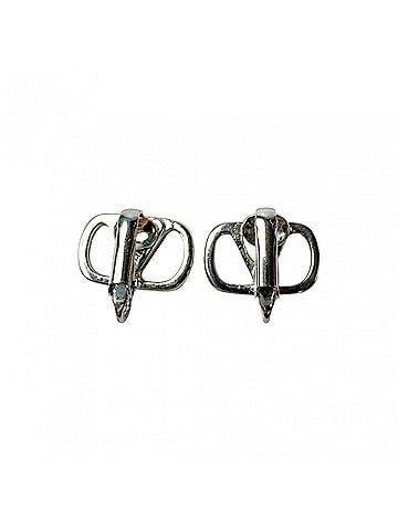 Valentino Valentino V-logo rhinestone earrings for women (view 2)