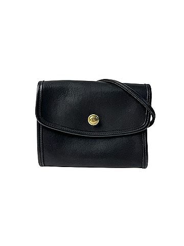 Coach Coach OLD COACH German Snap Shoulder Bag, Black, Crossbody, Women's (view 1)