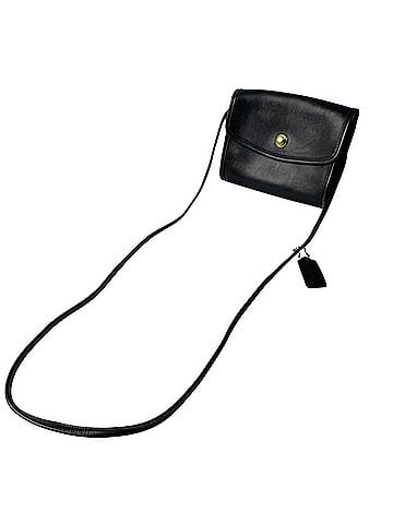 Coach Coach OLD COACH German Snap Shoulder Bag, Black, Crossbody, Women's (view 2)