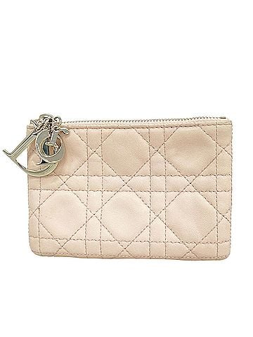 Christian Dior Christian Dior Bag/Pouch, Cannage Leather, Pink, Women's, P3488258 (view 1)