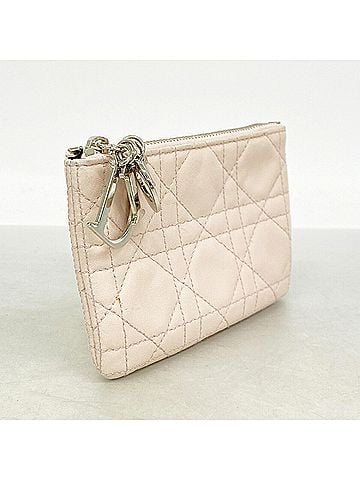 Christian Dior Christian Dior Bag/Pouch, Cannage Leather, Pink, Women's, P3488258 (view 2)
