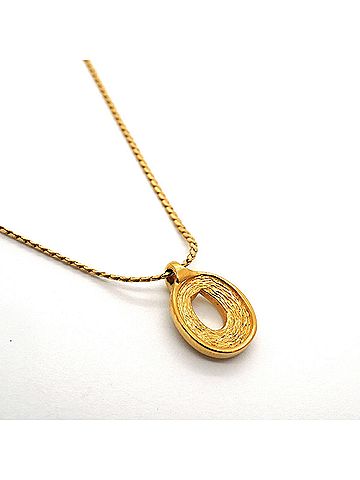 Christian Dior Christian Dior Necklace, GP Plated, Rhinestone, Gold, Women's (view 2)
