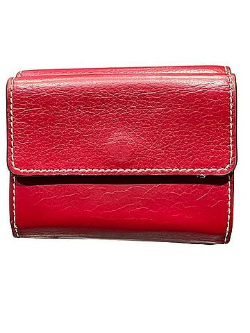 Chloé Chloé Chloe Daryl Red Tri-fold Wallet Mini for Women (view 2)