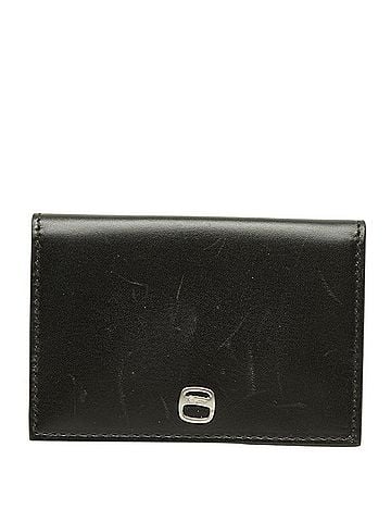 Salvatore Ferragamo Salvatore Ferragamo Logo Wallet/Coin Purse, Black Leather, Women's (view 1)