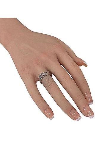 Tiffany & Co. Tiffany &amp; Co. 1837 Element Ring, 18K White Gold, 3ct Diamond, Women's, Pre-owned. (view 2)