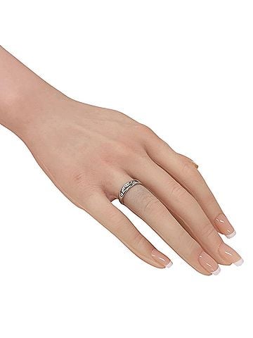 Tiffany & Co. Tiffany &amp; Co. Dots Ring, Platinum 950, Diamond, Women's, Pre-owned. (view 2)