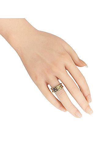 Bvlgari Bvlgari Bulgari BZ3 Ring, 18K Yellow Gold, Women's, Pre-owned. (view 2)