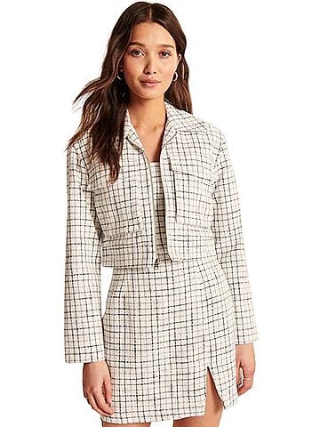 Abercrombie & Fitch Cropped Boxy Jacket Jacket (view 1)