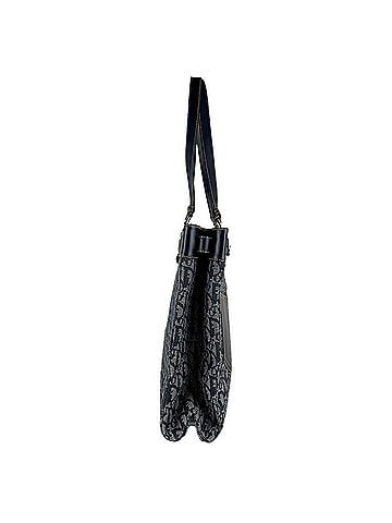 Christian Dior Christian Dior tote bag/shoulder bag, Trotter pattern, canvas and leather, navy silver, women's, z10920 (view 2)