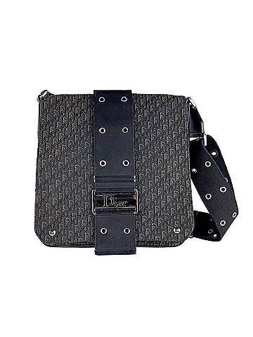 Christian Dior Christian Dior Crossbody Shoulder Bag, Canvas and Leather, Black, Men's Women's, z10919 (view 1)