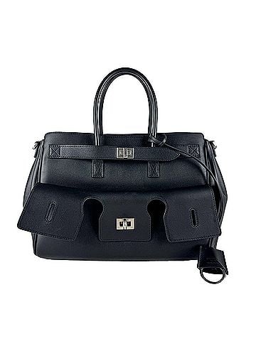 Balenciaga Balenciaga BALENCIAGA Handbag Shoulder Bag Bel Air Carryall Medium Leather Black Women's z10901 (view 1)