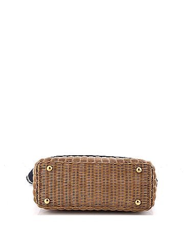 Christian Dior Basket Bag Wicker and Oblique Canvas Large (view 2)