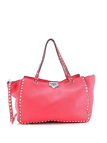 Valentino Garavani Rockstud Tote Pebbled Leather Medium (view 1)