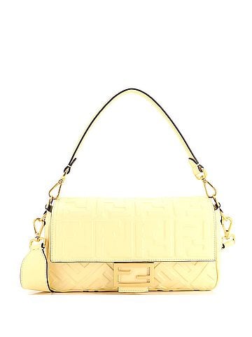 Fendi Baguette NM Bag Zucca Embossed Leather Medium (view 1)