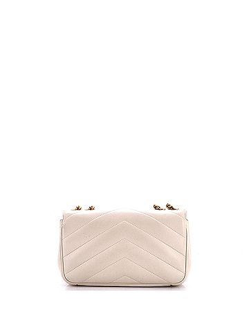 Saint Laurent Loulou NM Shoulder Bag Matelasse Chevron Leather Small (view 2)