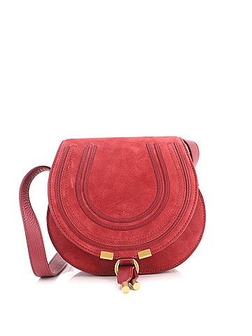Chloé Marcie Crossbody Bag Suede Small (view 1)