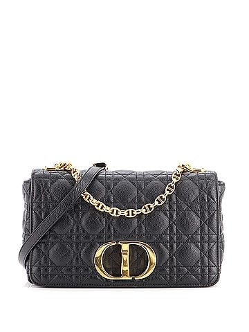 Christian Dior Caro Bag Cannage Quilt Calfskin New Medium (view 1)