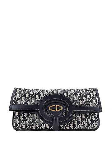 Christian Dior Fold Over Clutch Oblique Canvas (view 1)