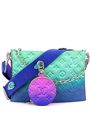 Louis Vuitton Trio Pouch Messenger Bag Limited Edition Illusion Monogram Taurillon Leather (view 1)
