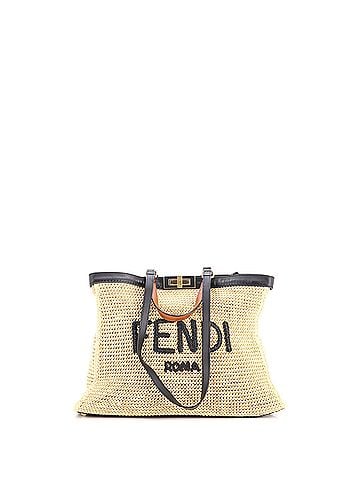 Fendi Peekaboo X-Tote Raffia Medium (view 1)