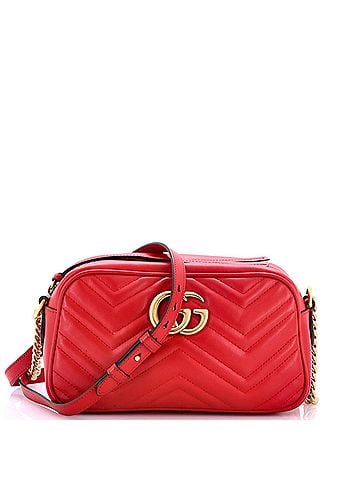 Gucci GG Marmont Shoulder Bag Matelasse Leather Small (view 1)